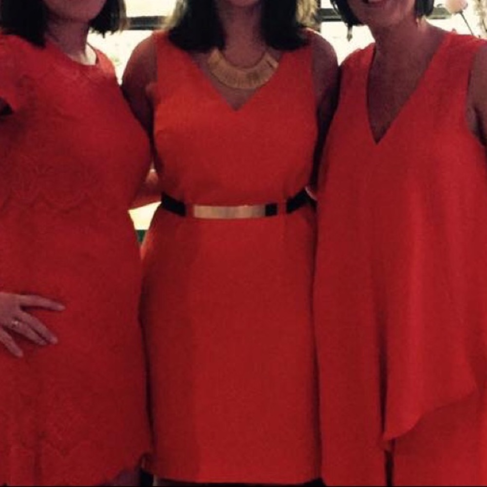 Ralph Lauren Orange Shift Dress - Picture 5 of 5